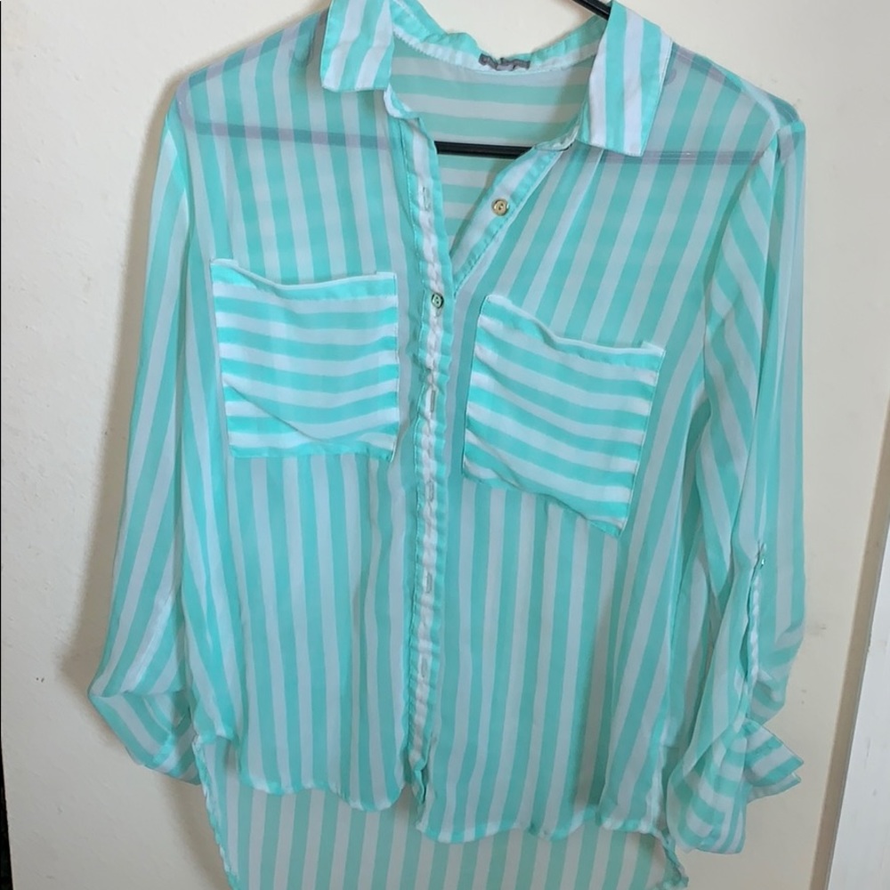 Striped Charlotte Russe blouse.